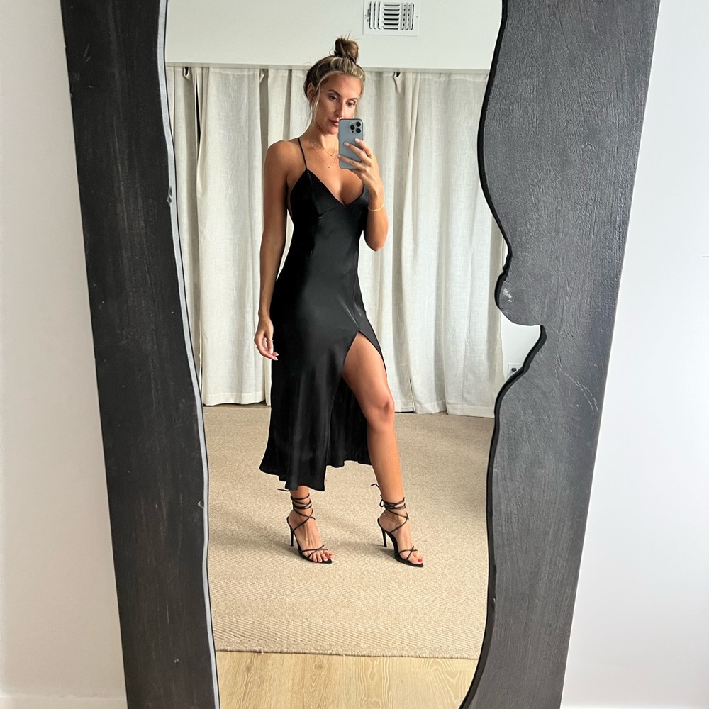 Resa Black slip dress- NWT